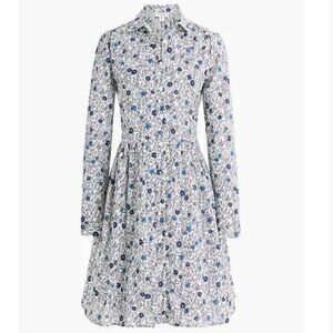 J. Crew Navy & White Floral Dress